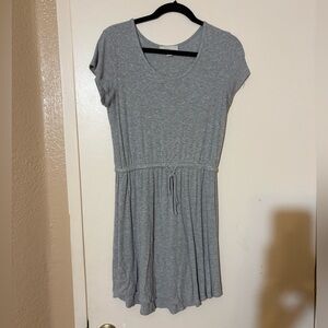 Olive & Oak Grey Ribbed Knit Dress Medium